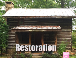 Historic Log Cabin Restoration  Prince Edward County, Virginia