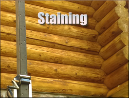  Prince Edward County, Virginia Log Home Staining
